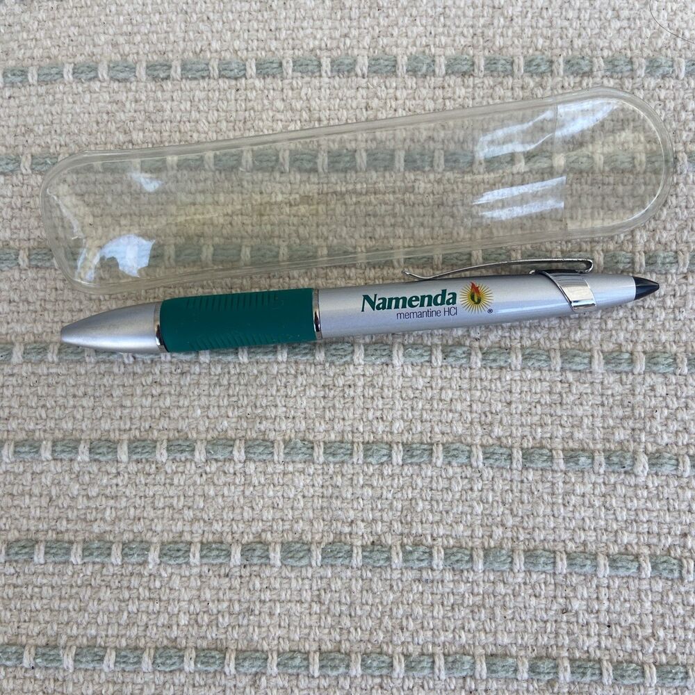 Drug Rep NAMENDA Pharmaceutical Pen Heavy Metal Stylus Promo Gifts